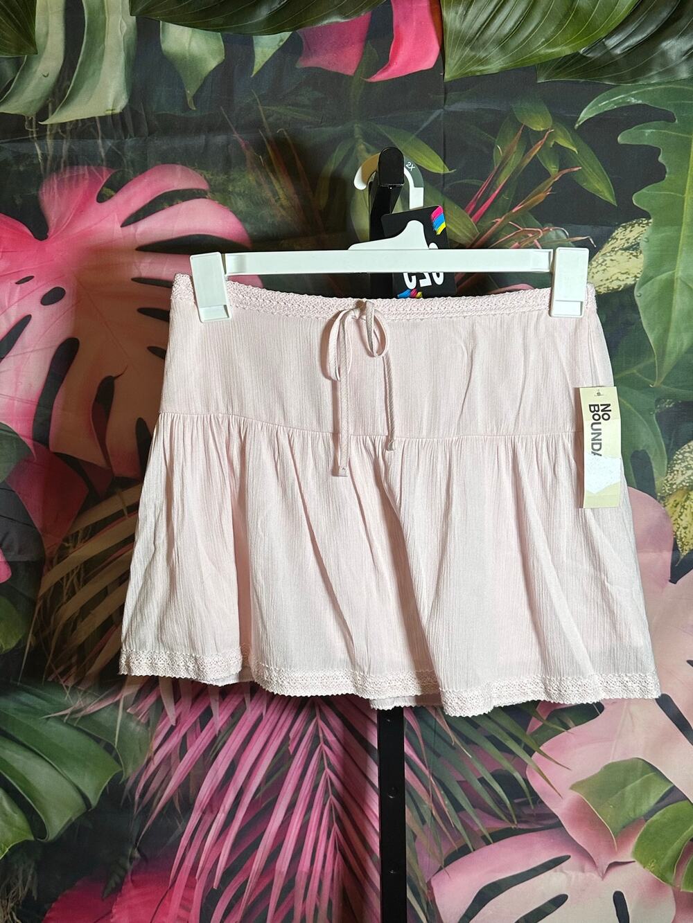 No boundaries pink peplum skirt size S